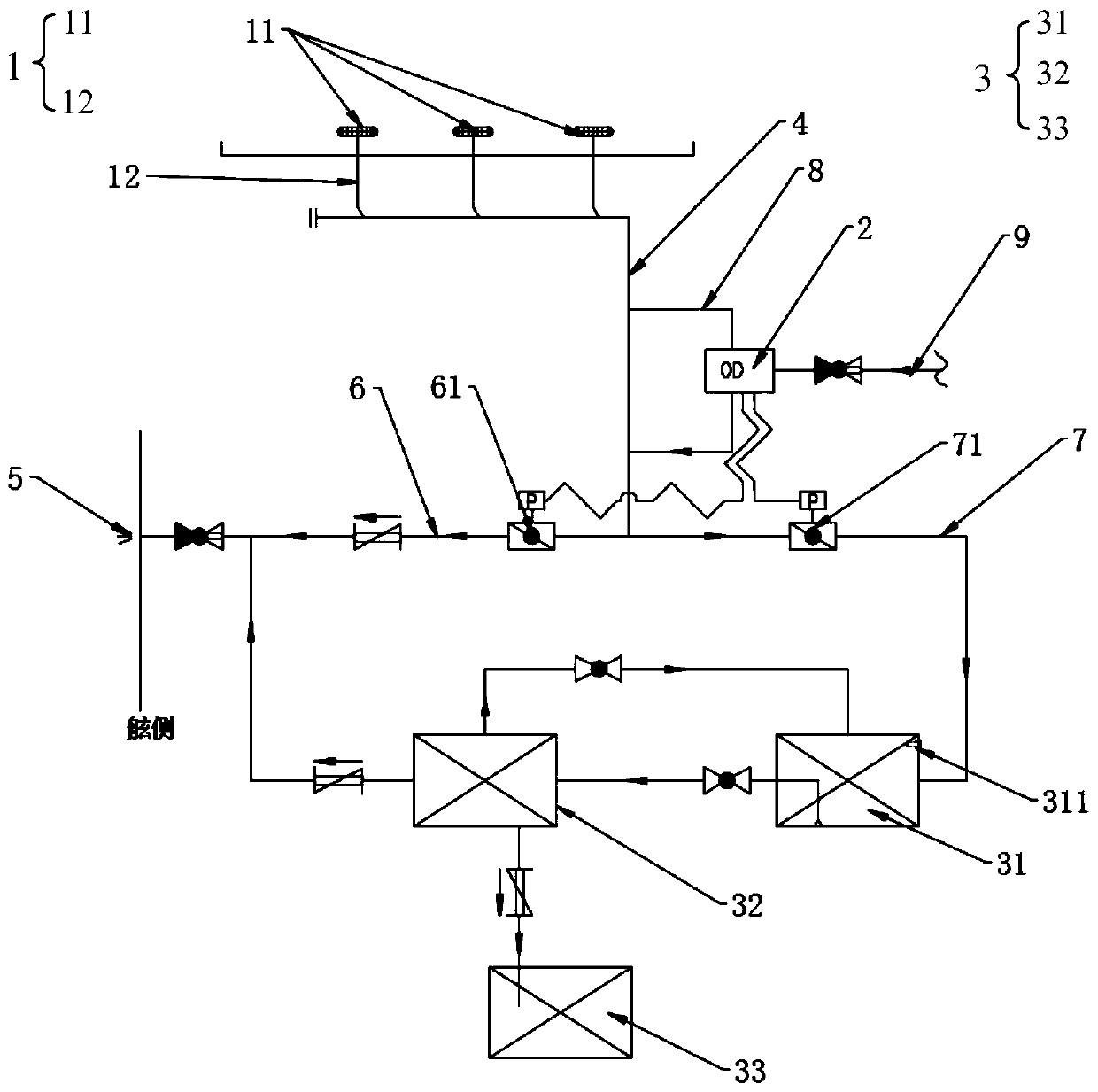 Ship deck oily water treatment system