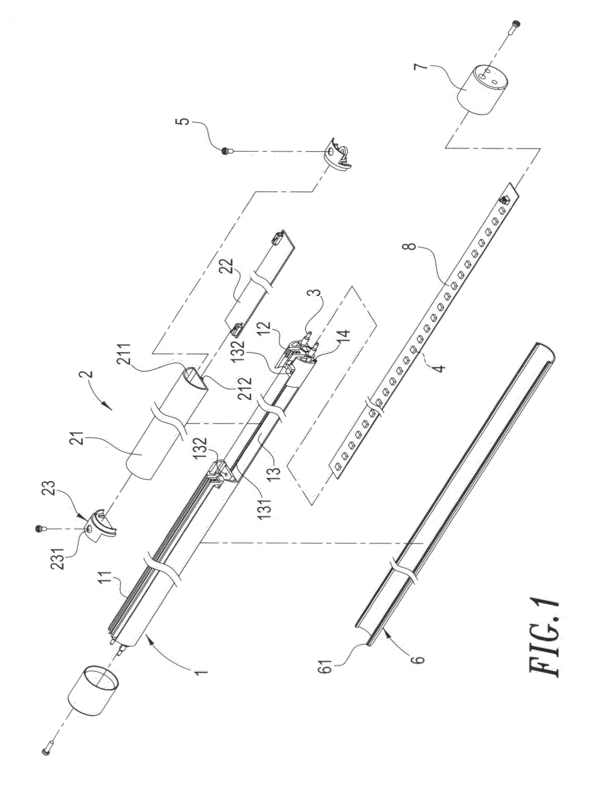 Structure of light tube