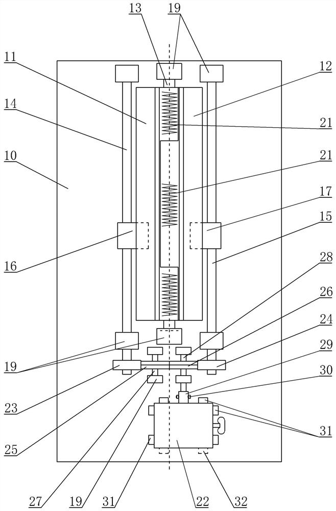 Simple air bag respirator driving device