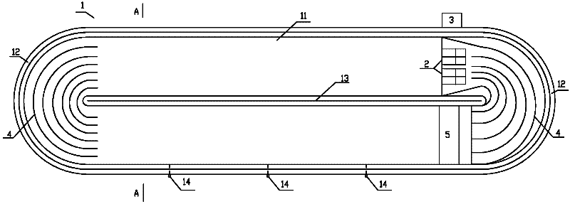 Large-flow annular experiment water tank