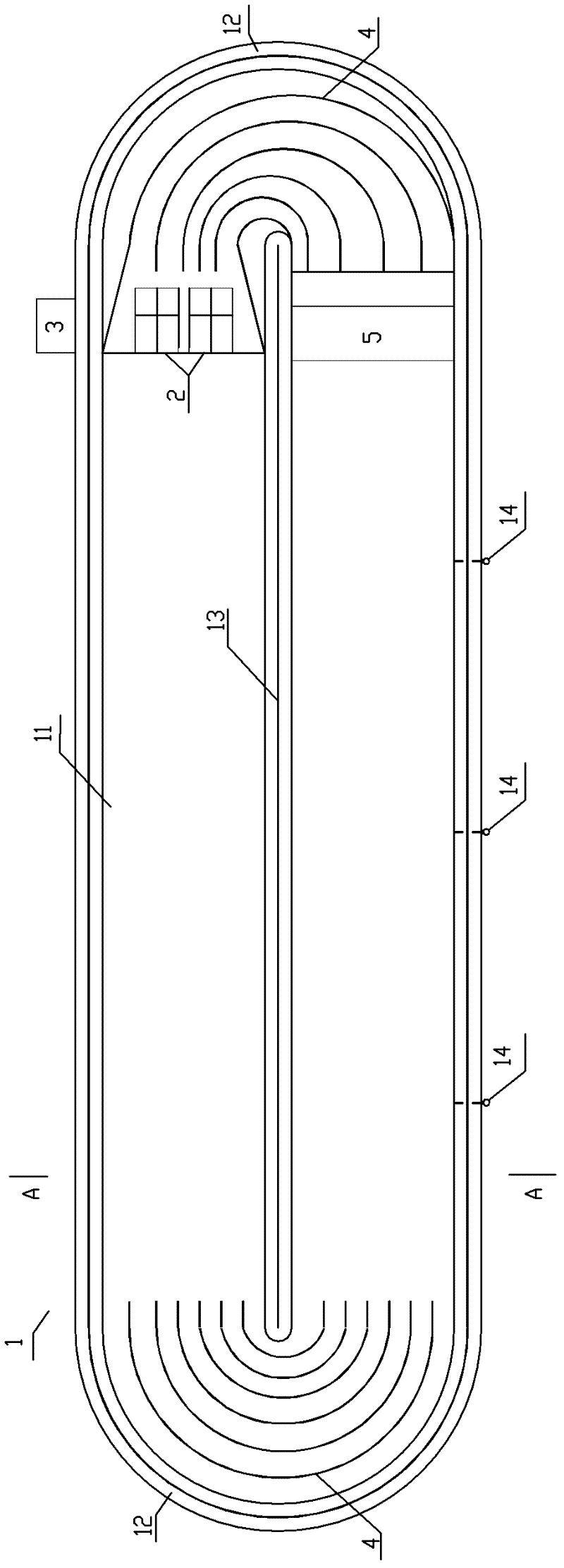 Large-flow annular experiment water tank