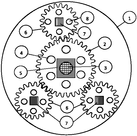 Rotor rotating structure design of tilt rotor aircraft