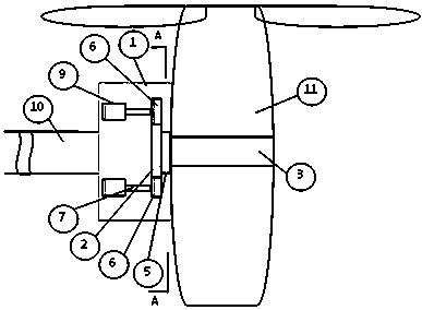 Rotor rotating structure design of tilt rotor aircraft