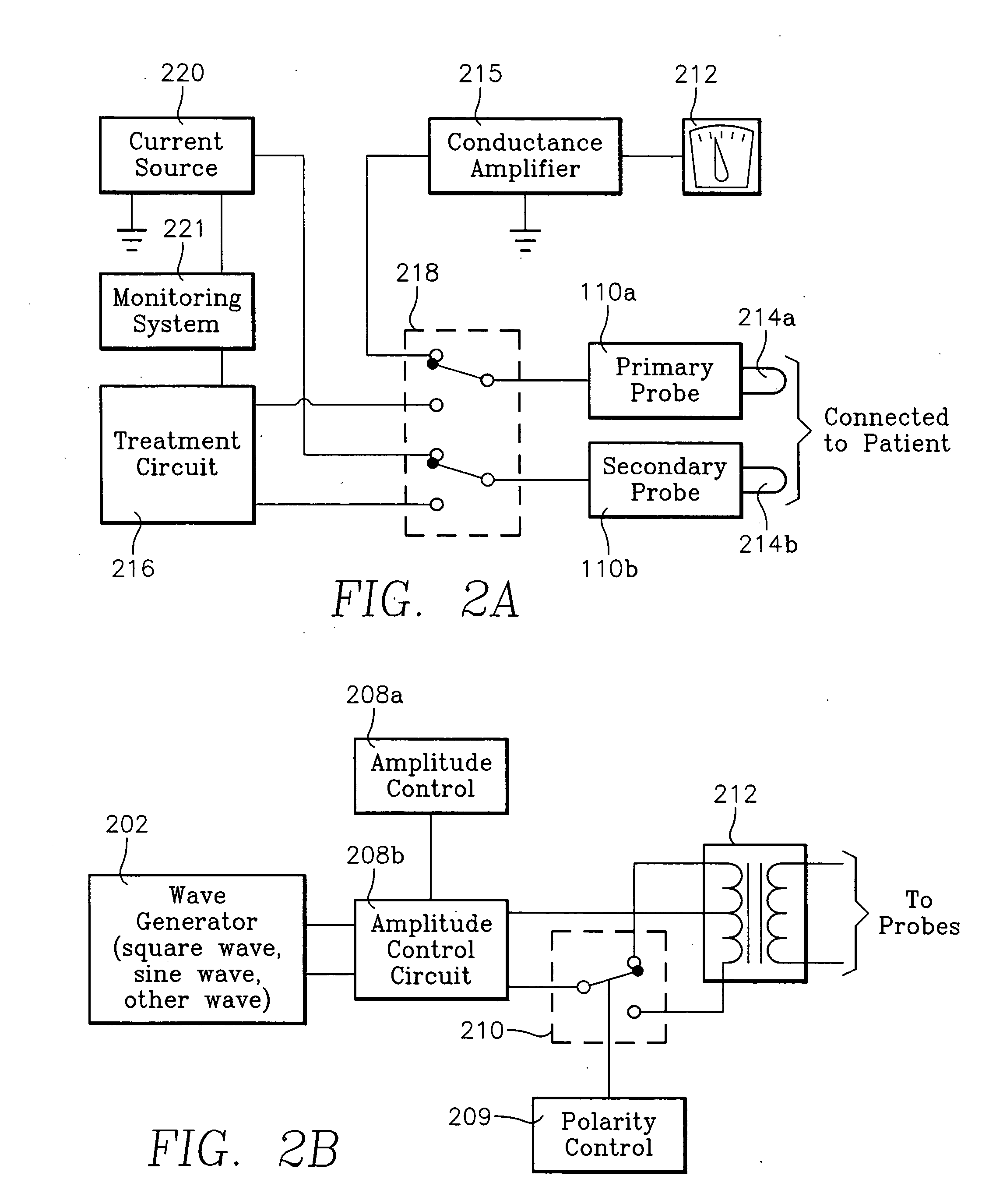 Device and method for the treatment of pain with electrical energy