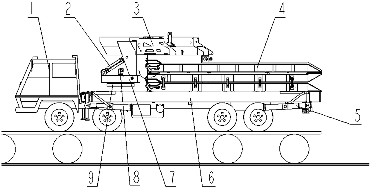 Railway loading-unloading platform cart