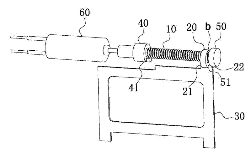 Spiral transmission positioning device