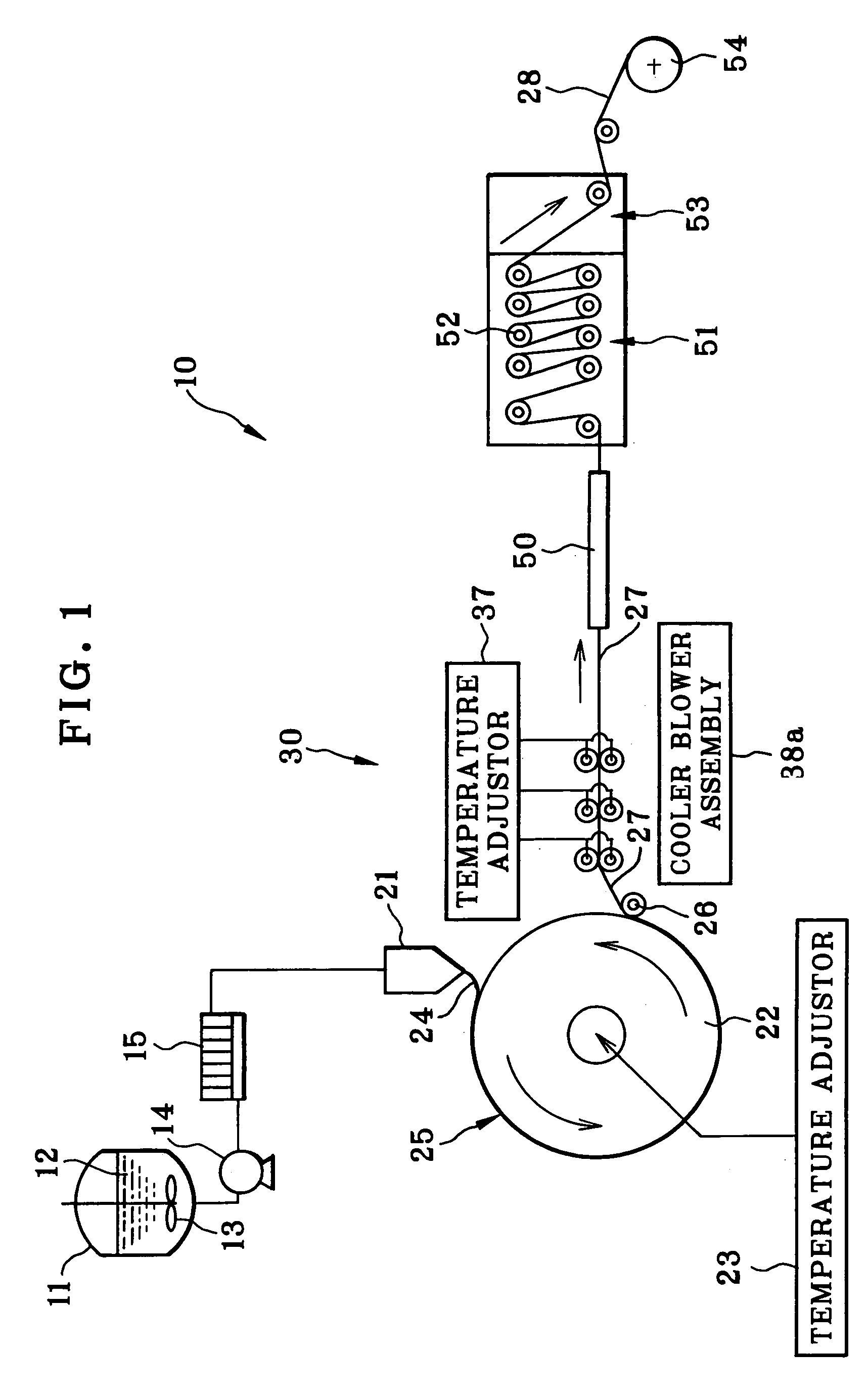 Solution casting process for producing polymer film