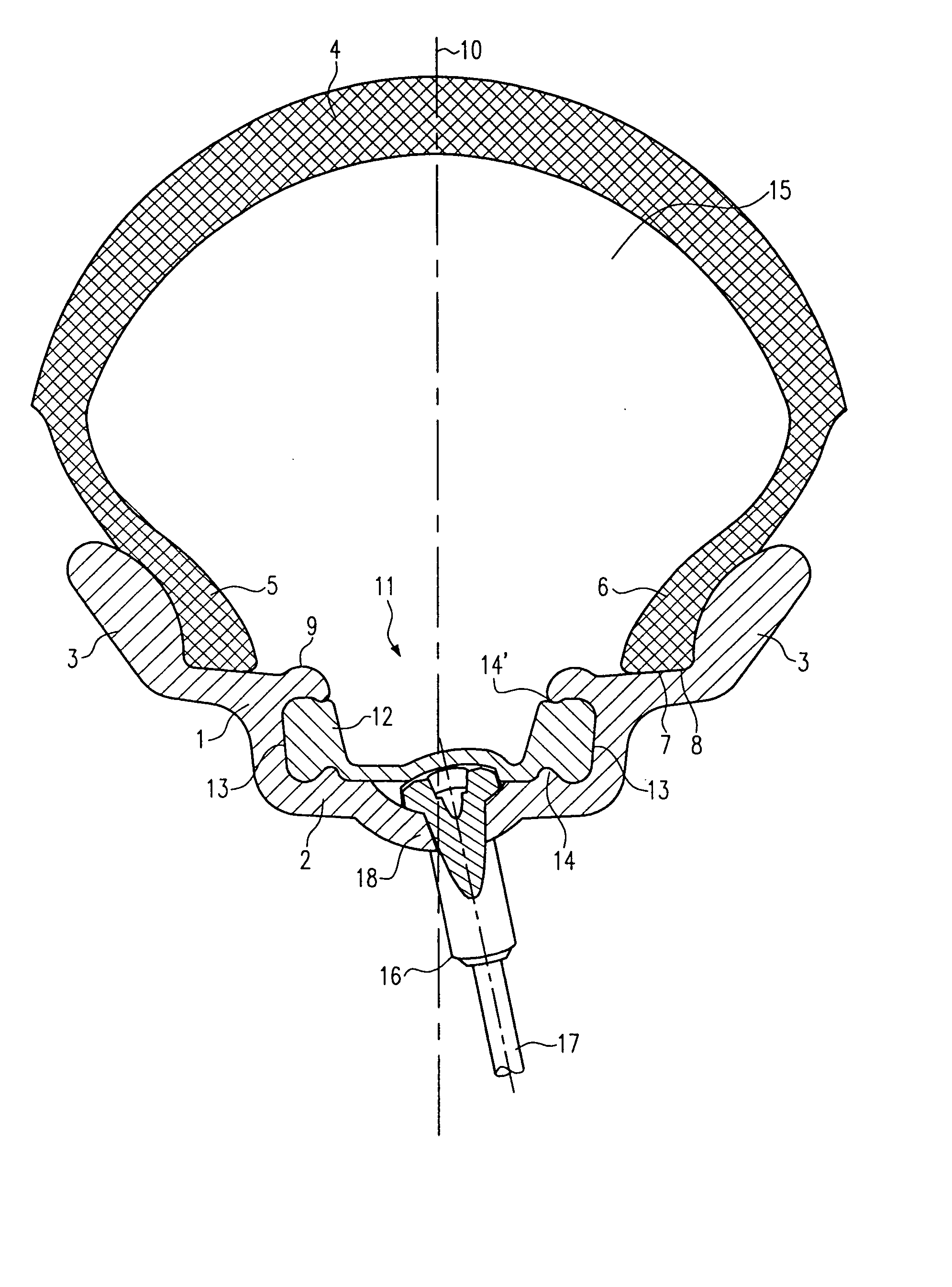 Spoke wheel rim for tubeless tires