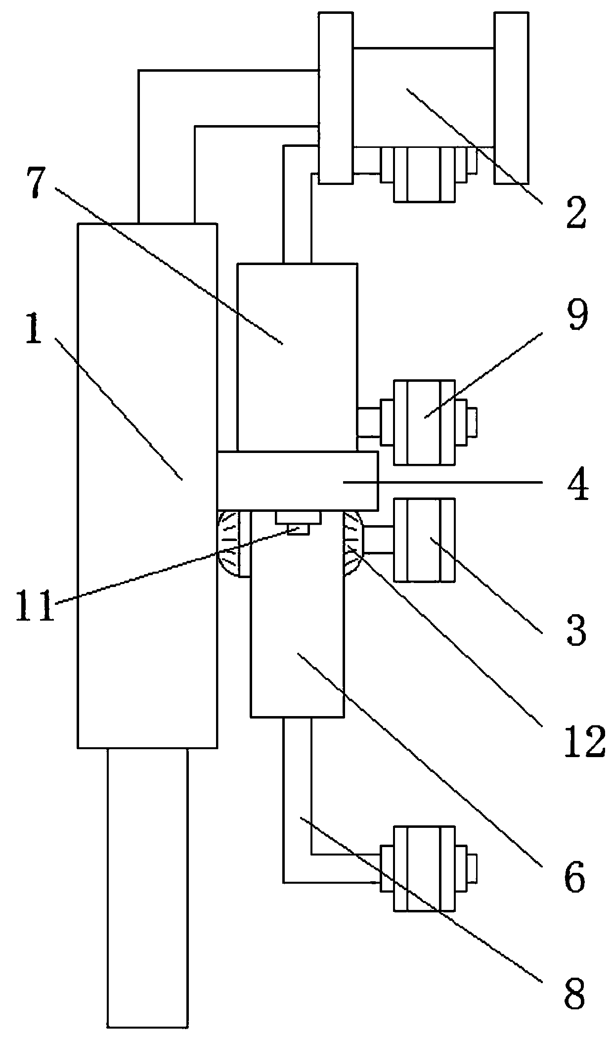 Yarn guide device for production of socks