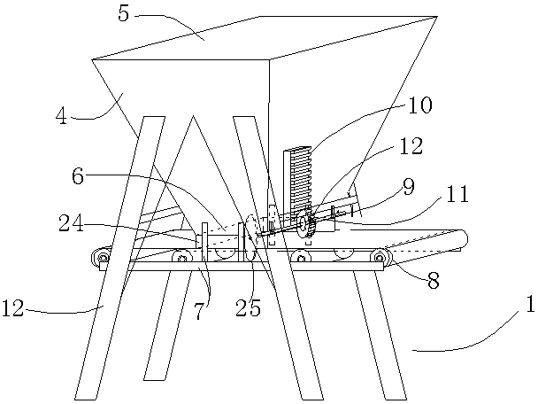 Soil breaking and screening device