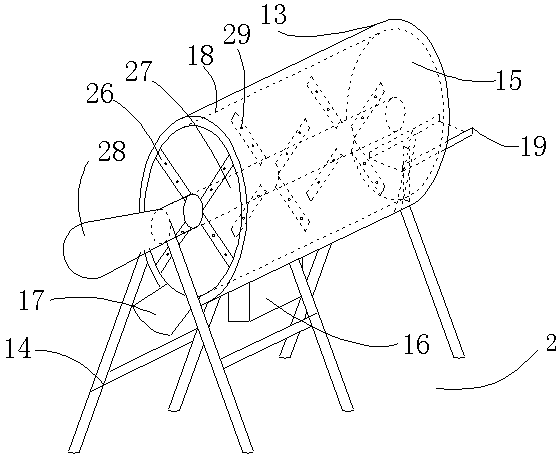 Soil breaking and screening device