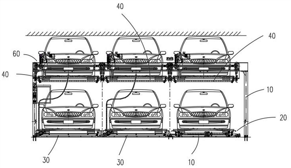 Forward-moving rotary type stereo garage