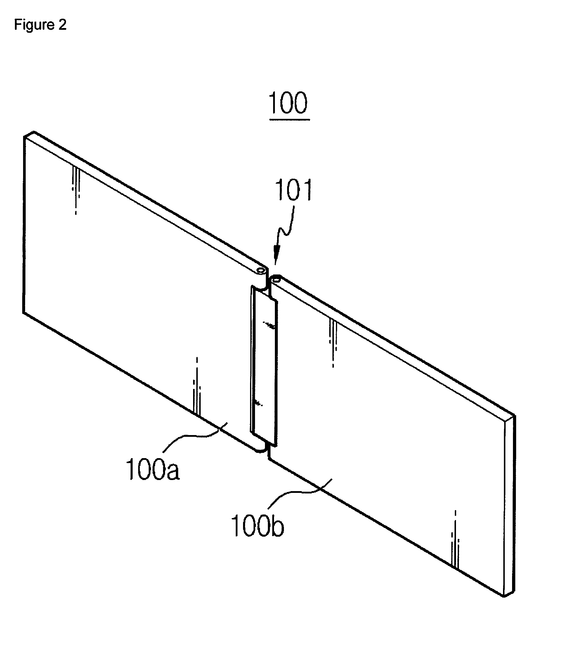 Variable display area type display device