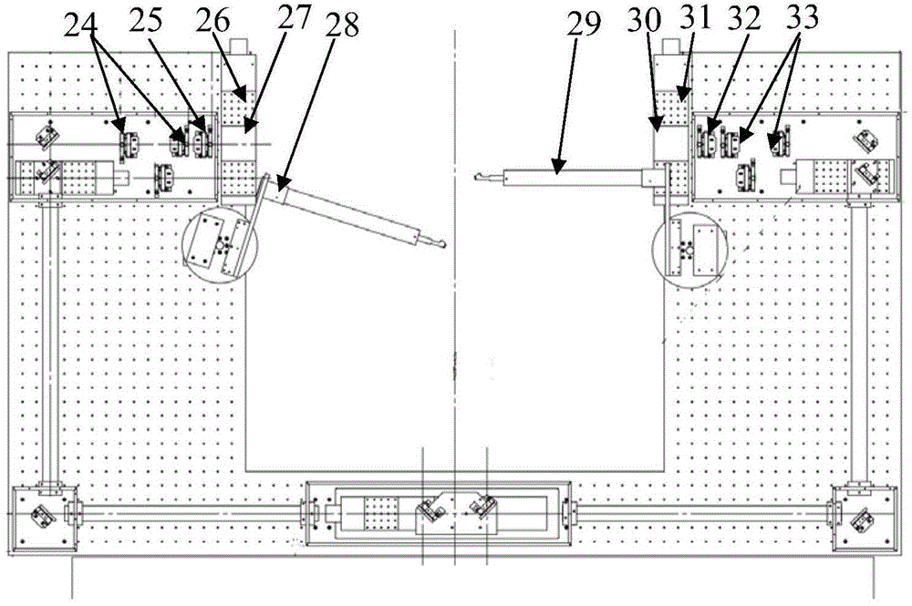 Integral blisk single/double-sided laser shock strengthening optical path system