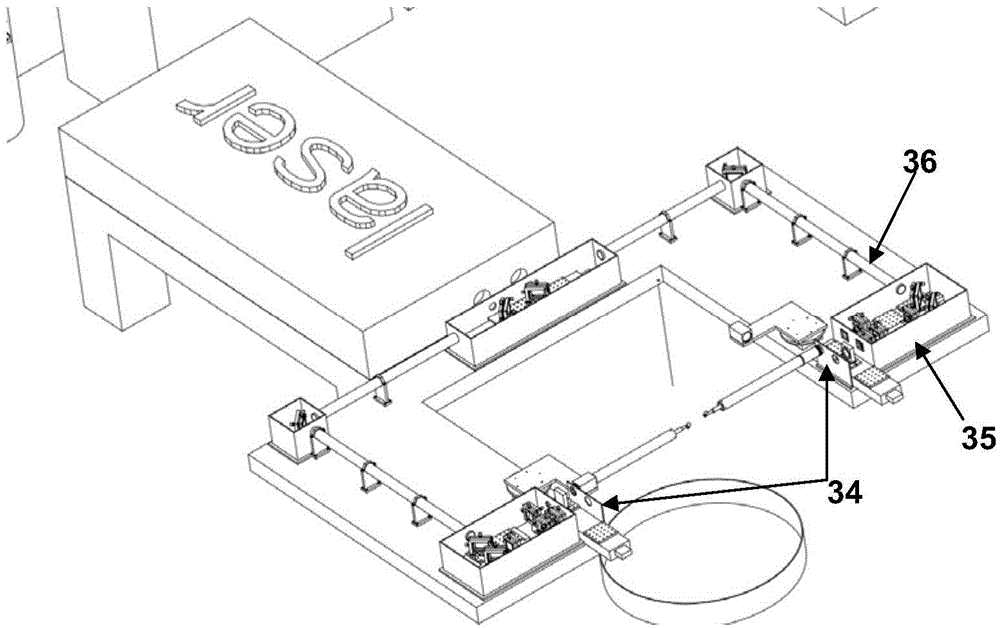 Integral blisk single/double-sided laser shock strengthening optical path system