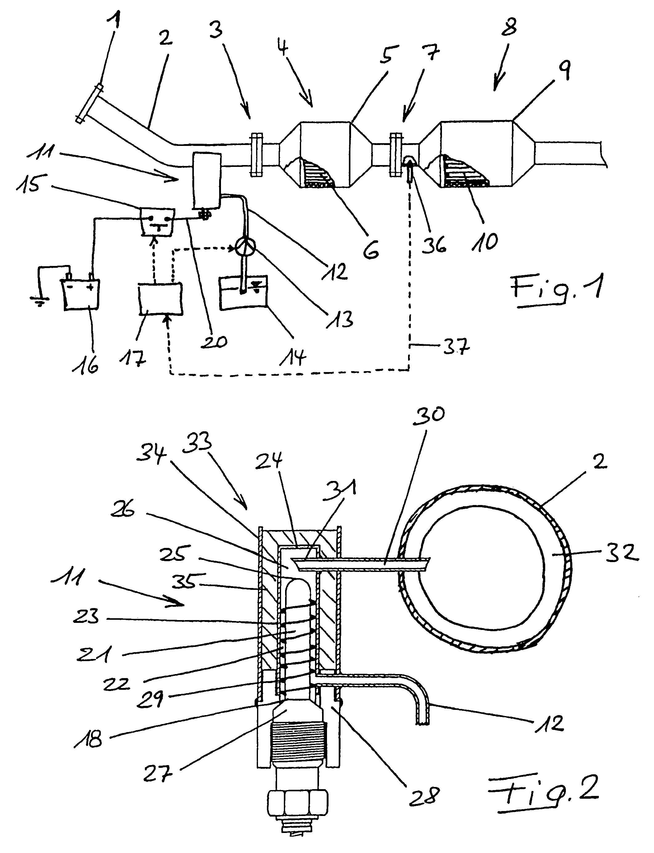 Motor vehicle equipped with a diesel propulison engine