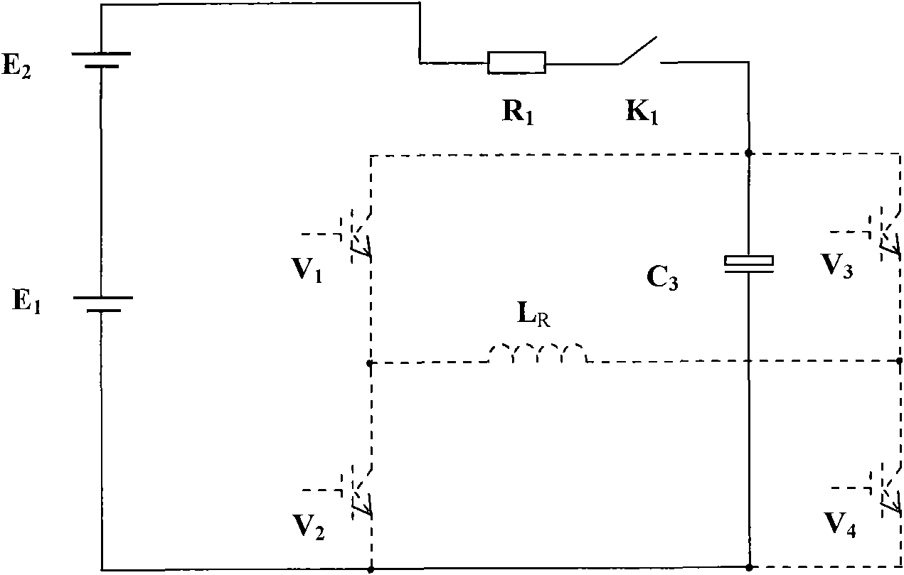 Emission current subdivision control circuit based on magnetic source electromagnetic method