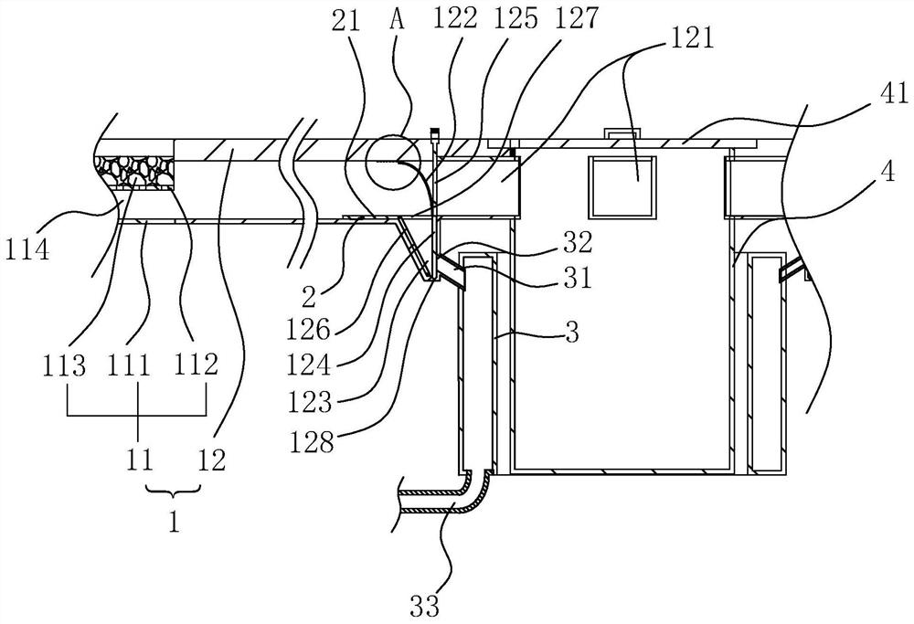 Garden rainwater collection and storage system and its construction method