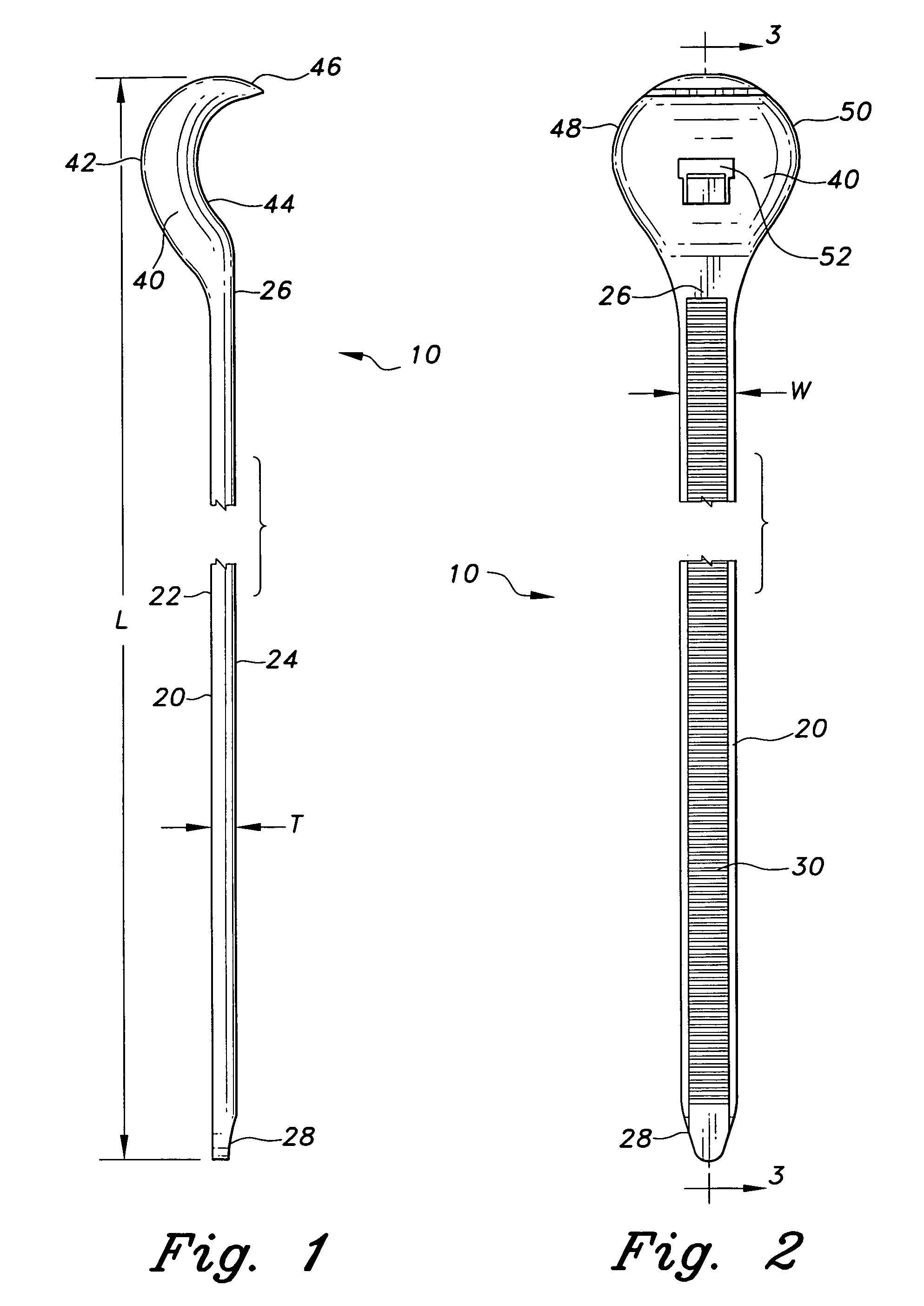 Bio-absorbable bone tie with convex head