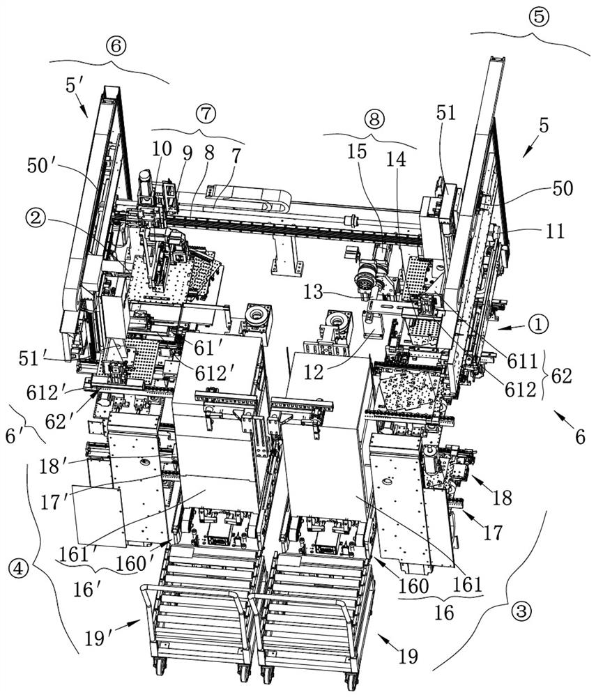 Carrier opening and closing system and transfer machine for automatic product conversion carrier