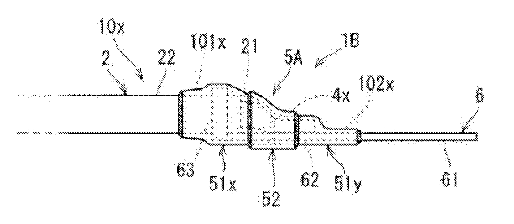 Water-stop structure for wire harness