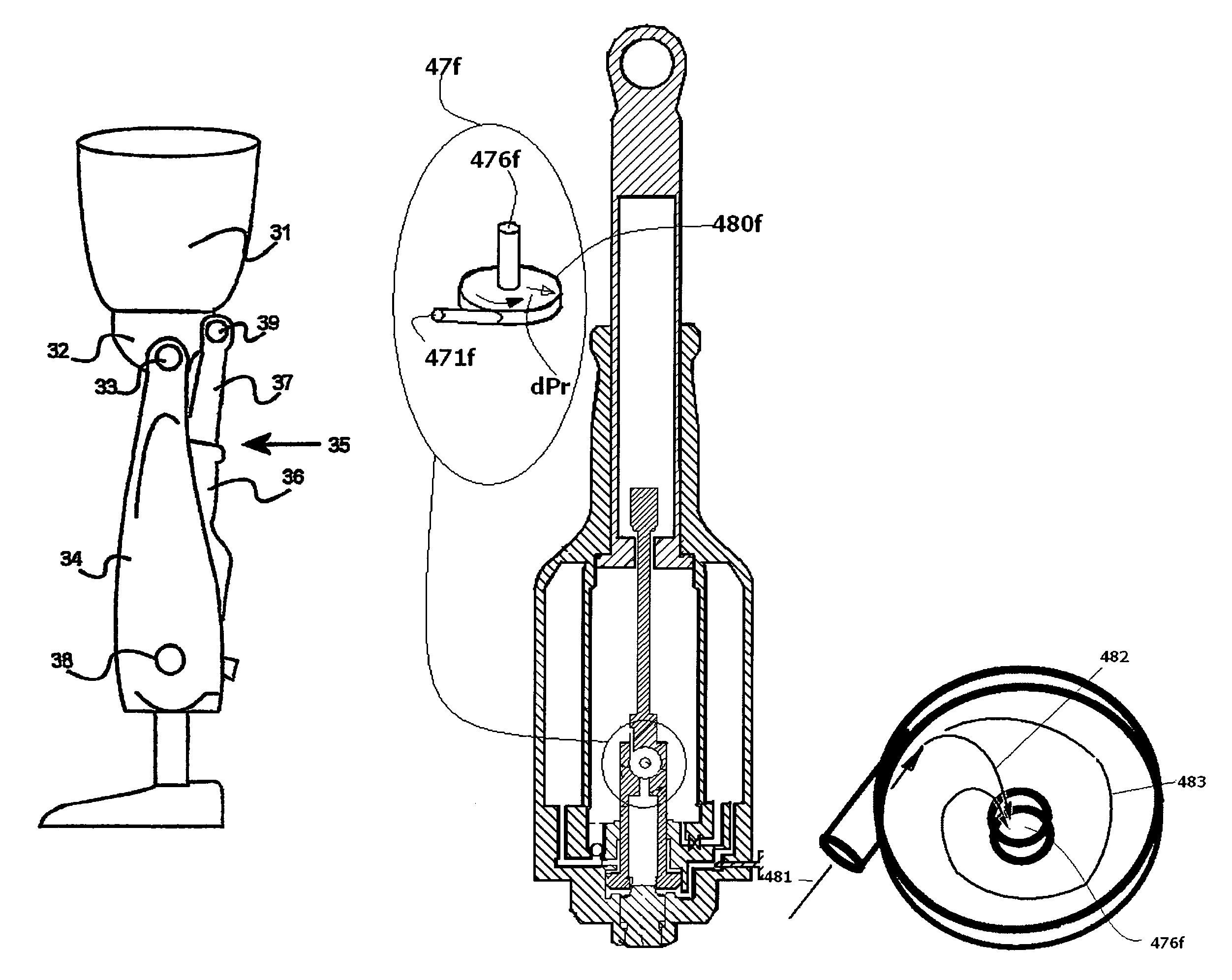 Hydraulic prosthetic joint