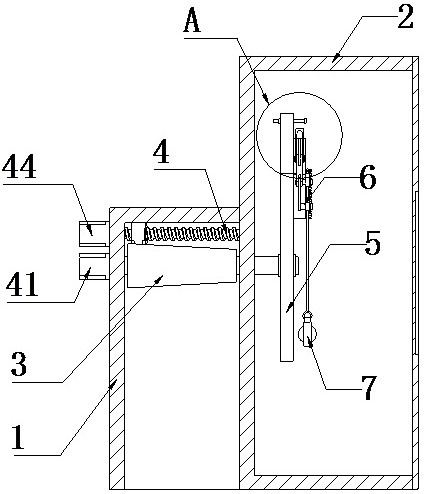 Textile yarn tension detection device