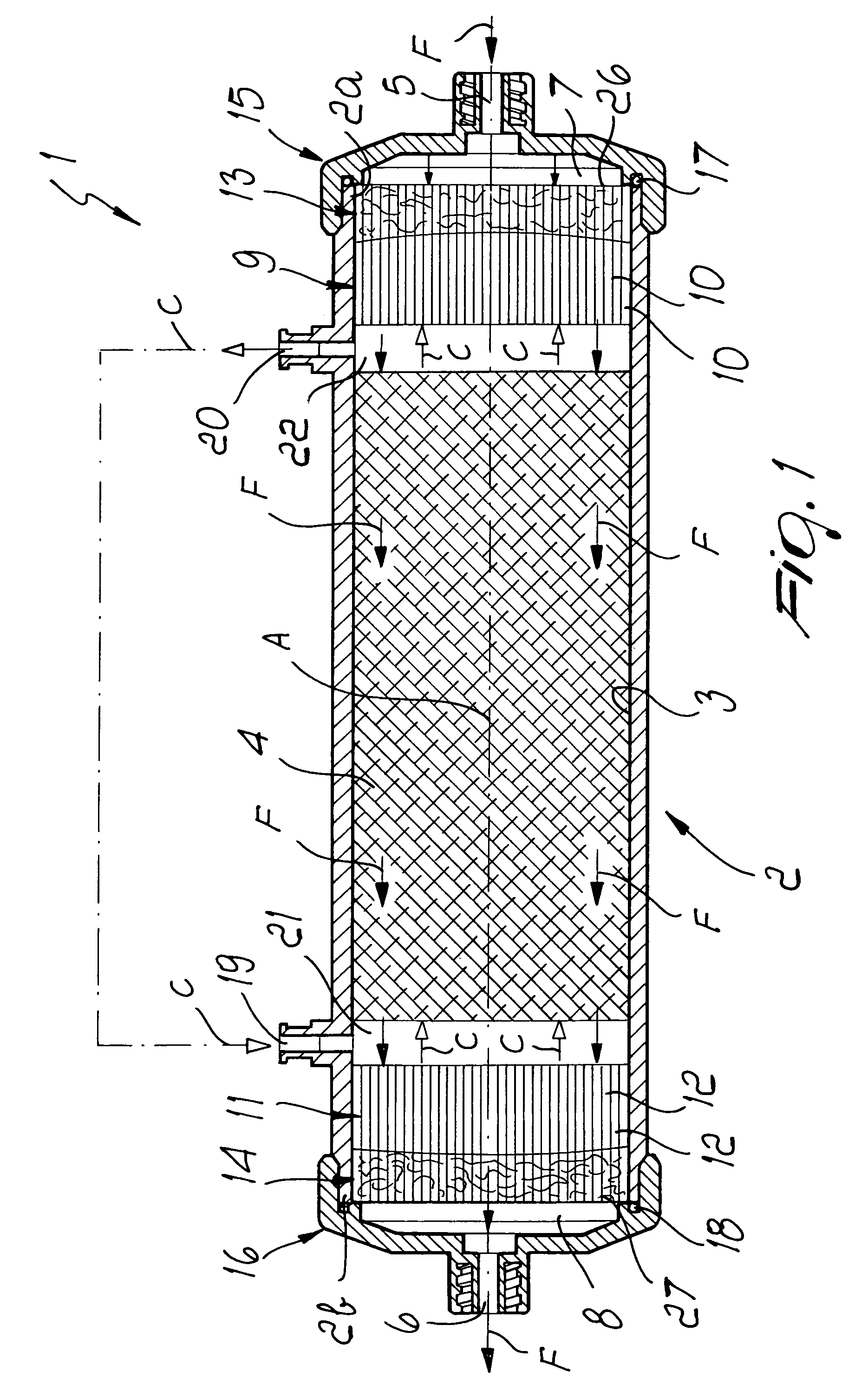 Bioreactor, particularly for bioartificial organs