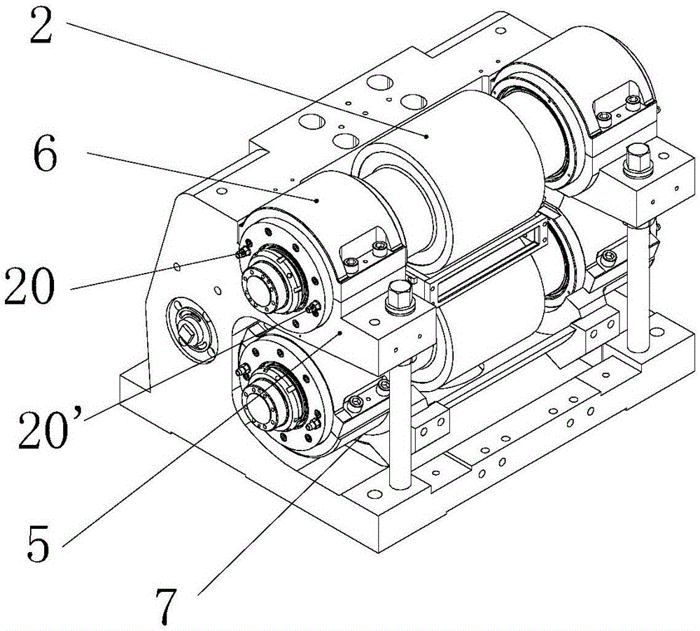 Pressing-down type crimping machine for short fiber production line