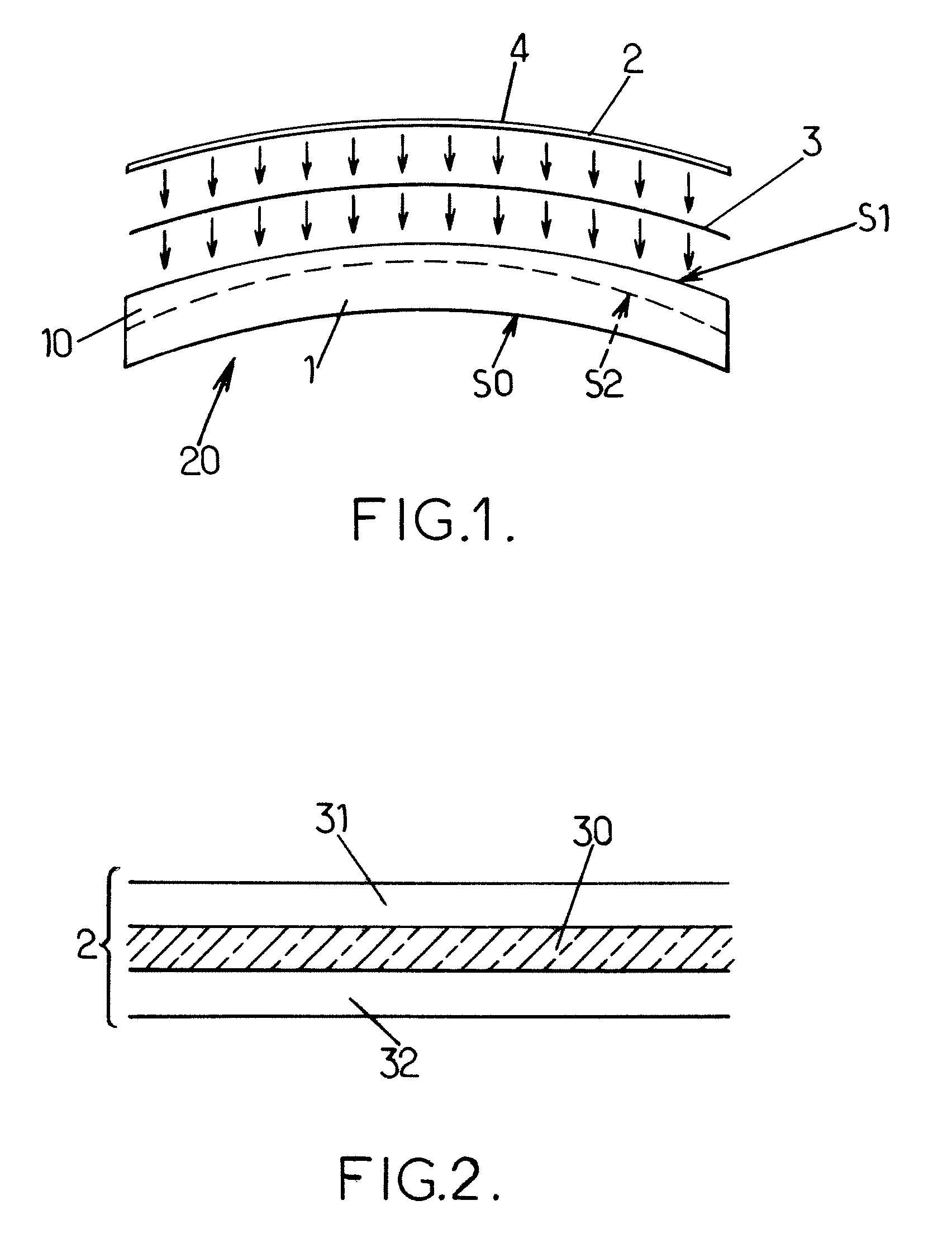 Method for producing an ophthalmic lens comprising a base lens and a film structure