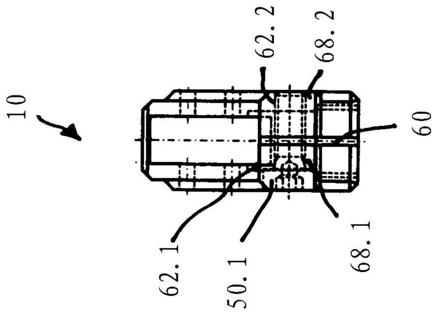 Device for triggering the gas spring