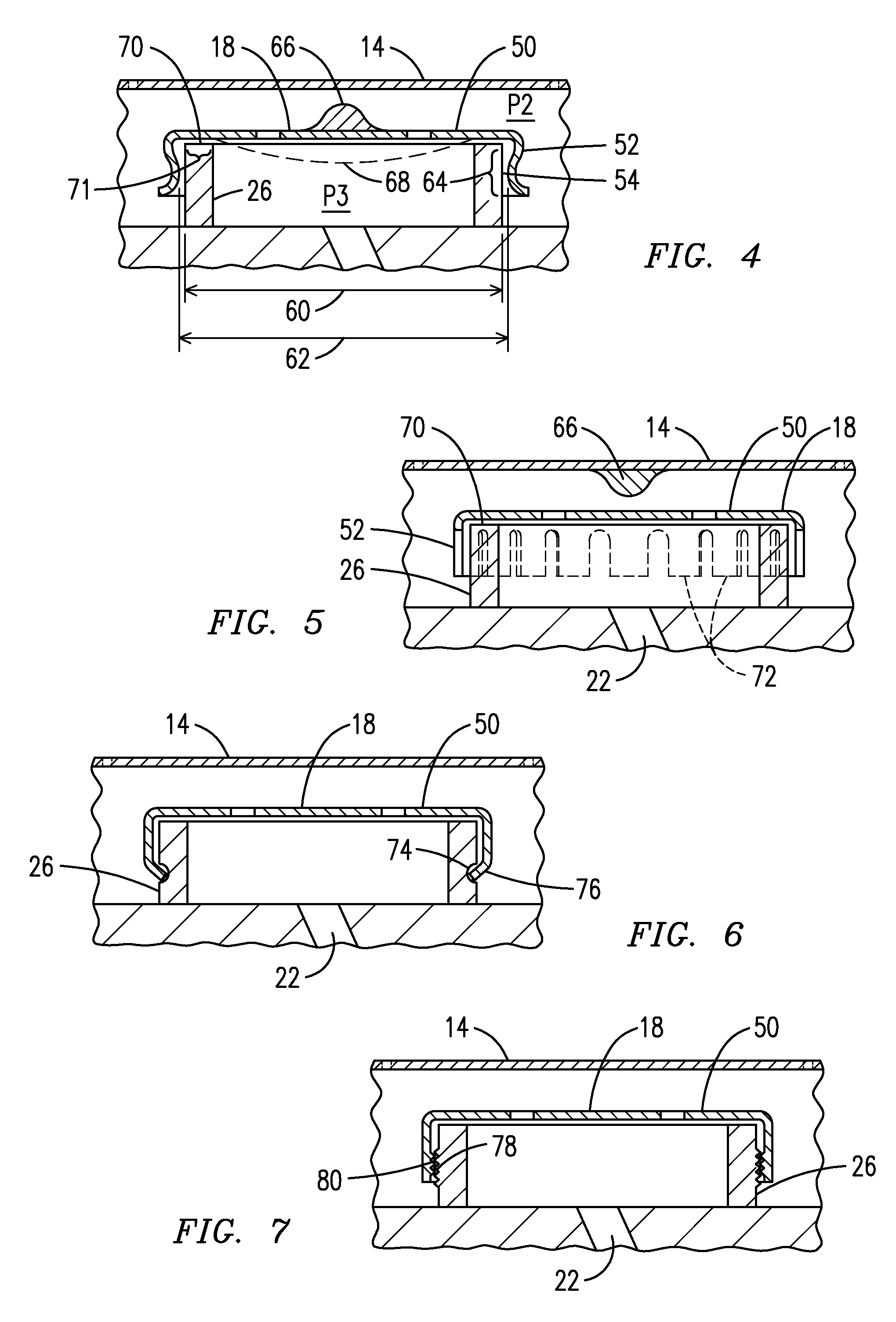 Two stage serial impingement cooling for isogrid structures