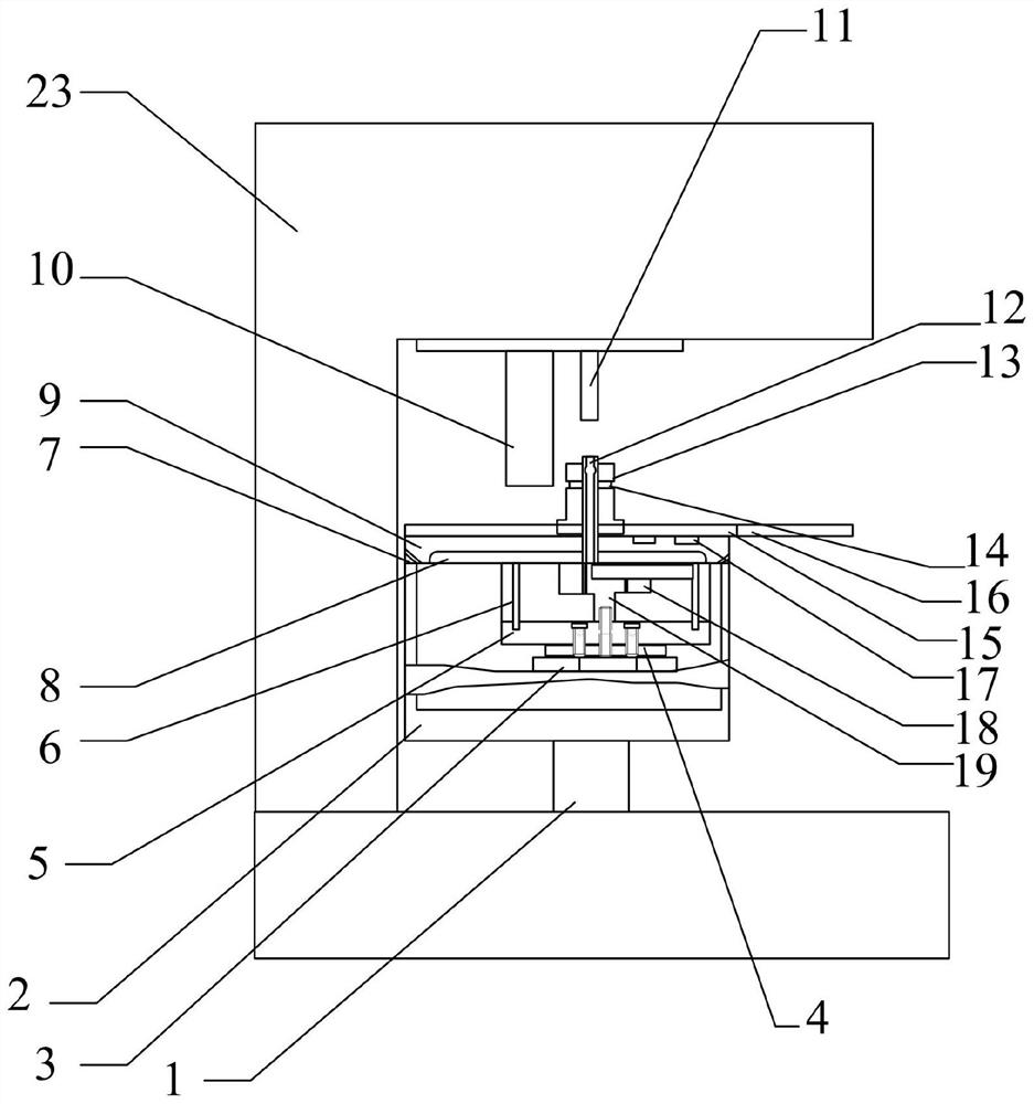 High-temperature hardness meter for continuous high-temperature hardness test