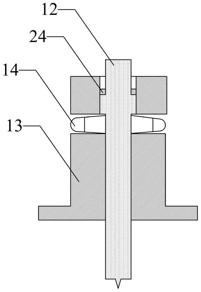 High-temperature hardness meter for continuous high-temperature hardness test