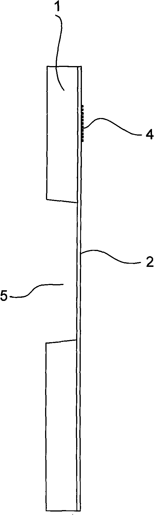 Air mass flow sensor of silicone base thin-film structure