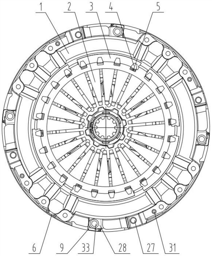 Double-plate self-adjusting clutch for AMT automobile