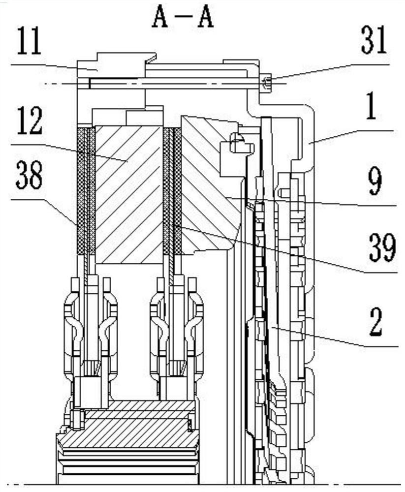 Double-plate self-adjusting clutch for AMT automobile