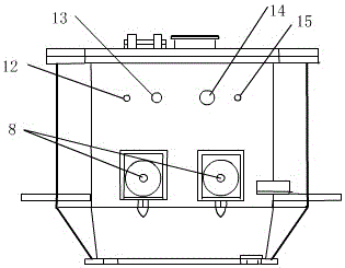 Inert gas shielding immersion type heating difunctional low-pressure casting furnace