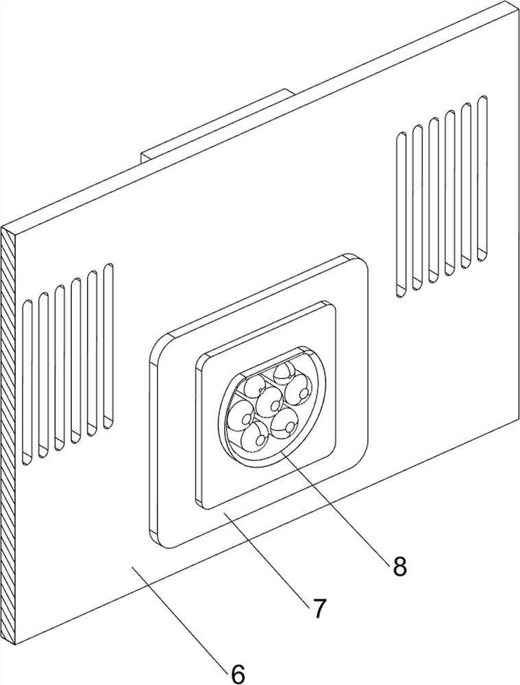 New energy automobile charging pile with heat dissipation and rainproof functions