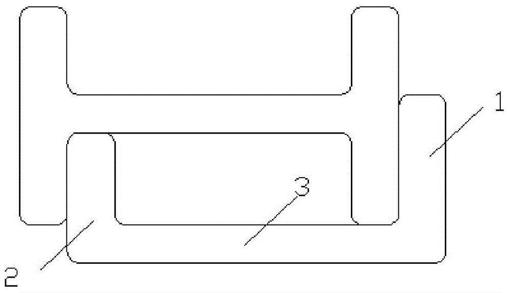 Hot-rolled inequilateral channel steel and application thereof