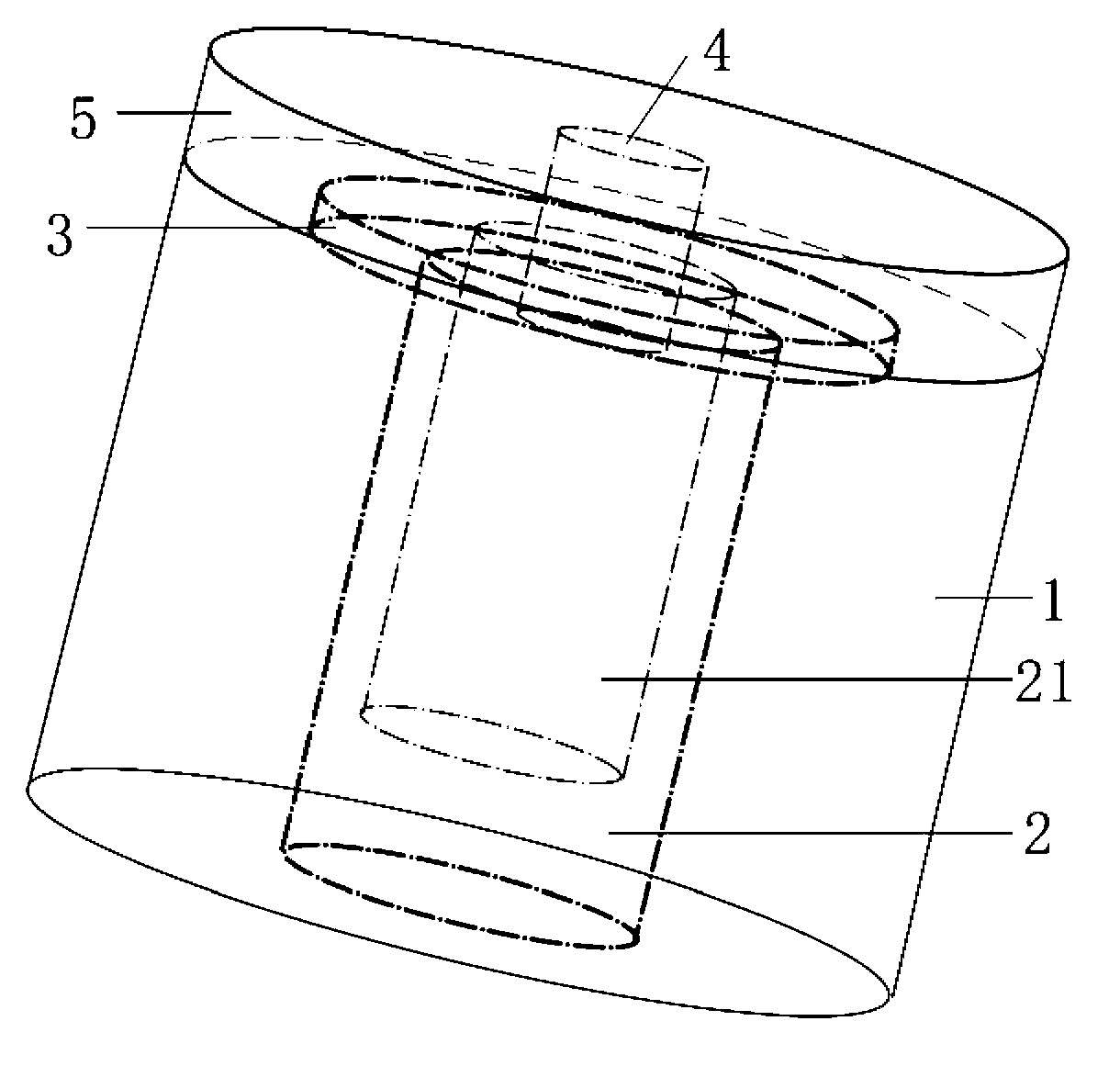 Resonator utilizing medium block loading