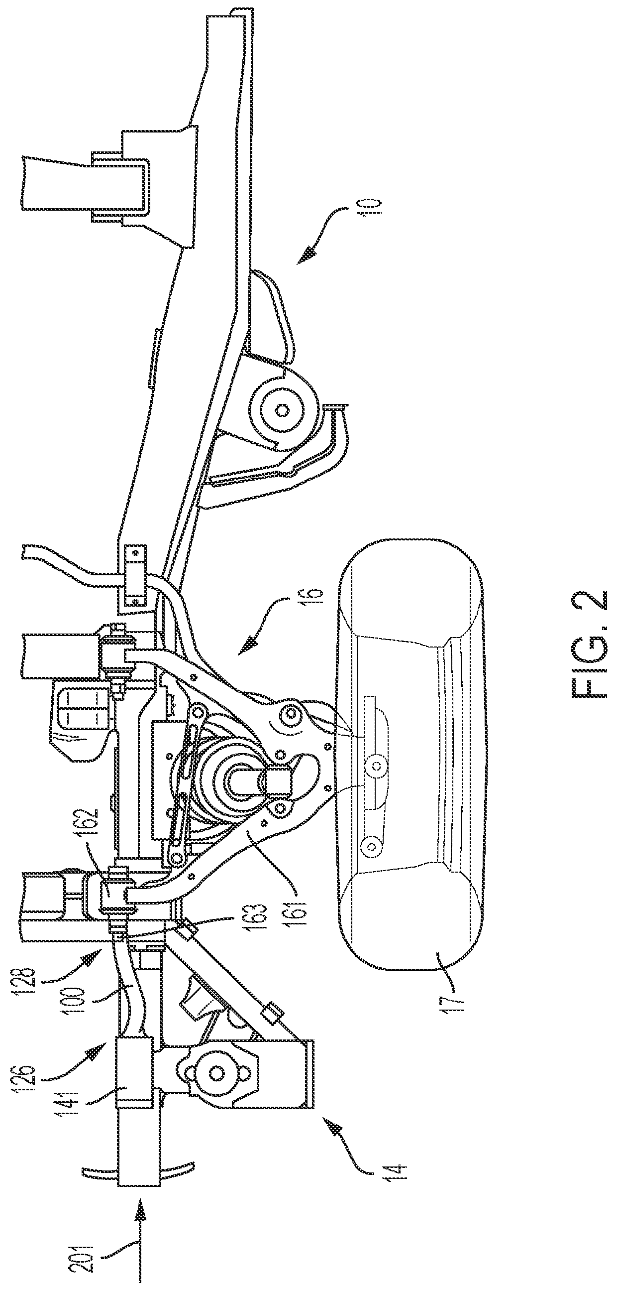 Load member for small overlap frontal impact