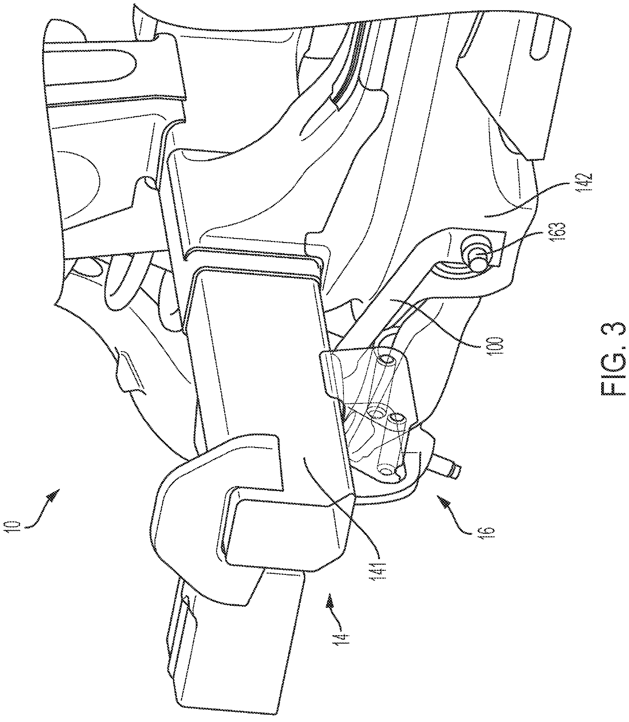 Load member for small overlap frontal impact