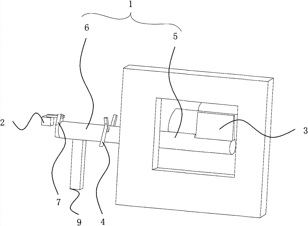 Automatic armor steel positioning device for heating furnace