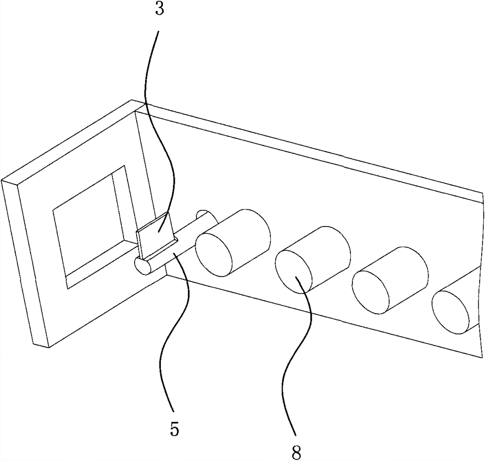 Automatic armor steel positioning device for heating furnace