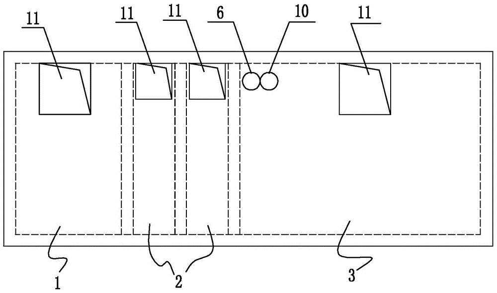 Construction site water recovery and recycling system comprehensive purification tank and manufacturing method thereof