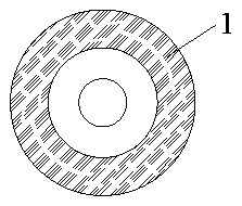 Fishbone-shaped basalt fiber hollow anchor rod system and installation method