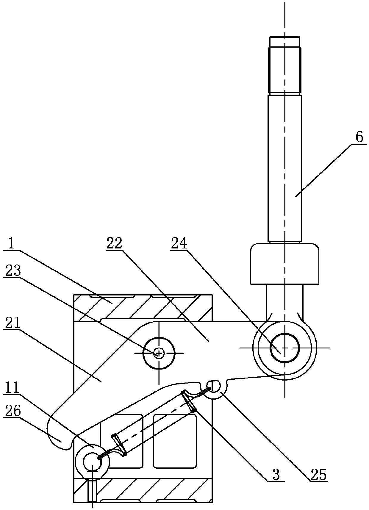 A kind of anti-drop device for counterweight of heavy machine tool
