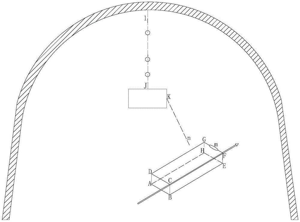 Downhole drilling azimuth measurement system and measurement method