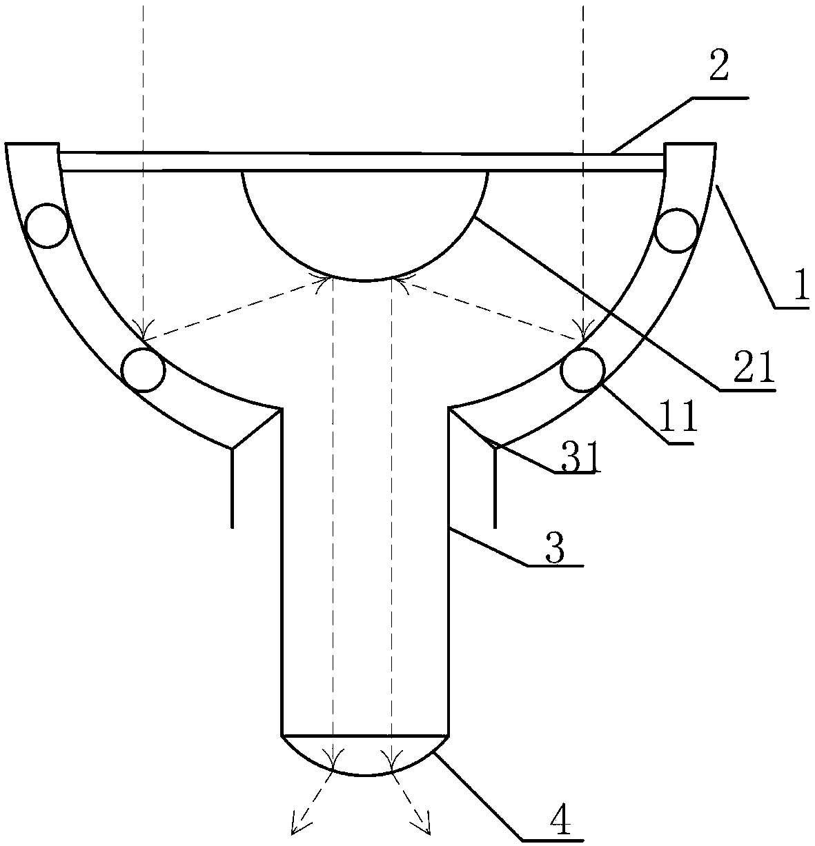 Underground light-guiding and illuminating system